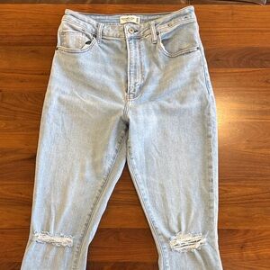 Abercrombie & Fitch The Super Skinny Ankle High Rise Curve Love